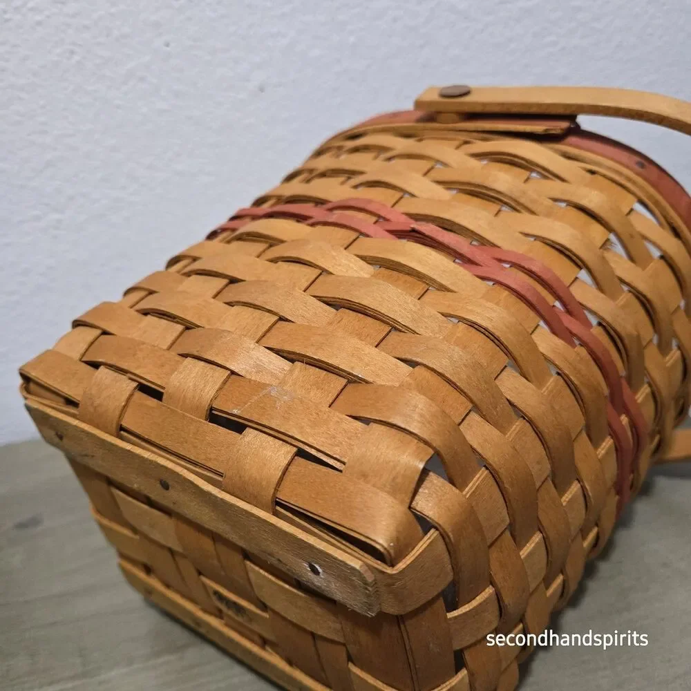 Longaberger Mother's Day Basket With Lid And Plastic Liner